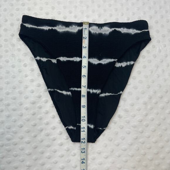 Becca Iconic Swim High Waist Bikini Bottoms Black Medium - Picture 4 of 10